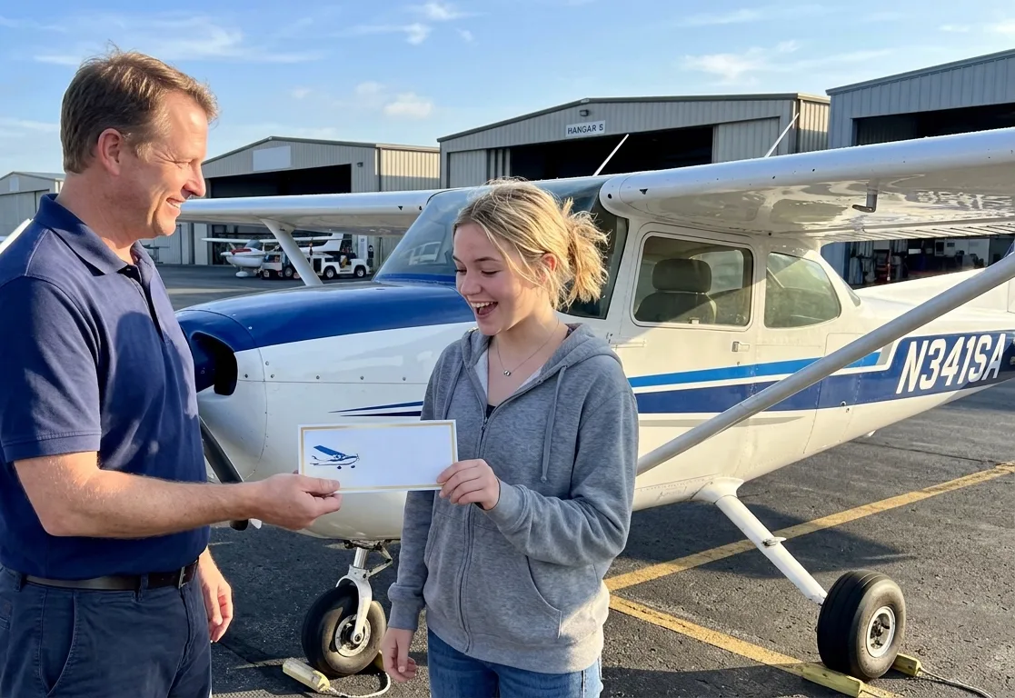 A commercial student flying precision manoeuvres